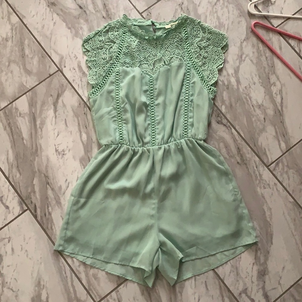 Mint Green Romper